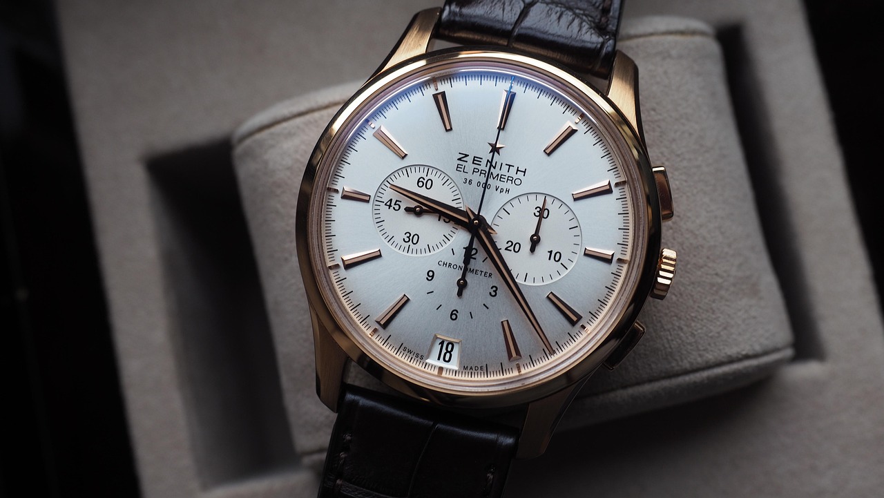 Tan Chronograph Watch